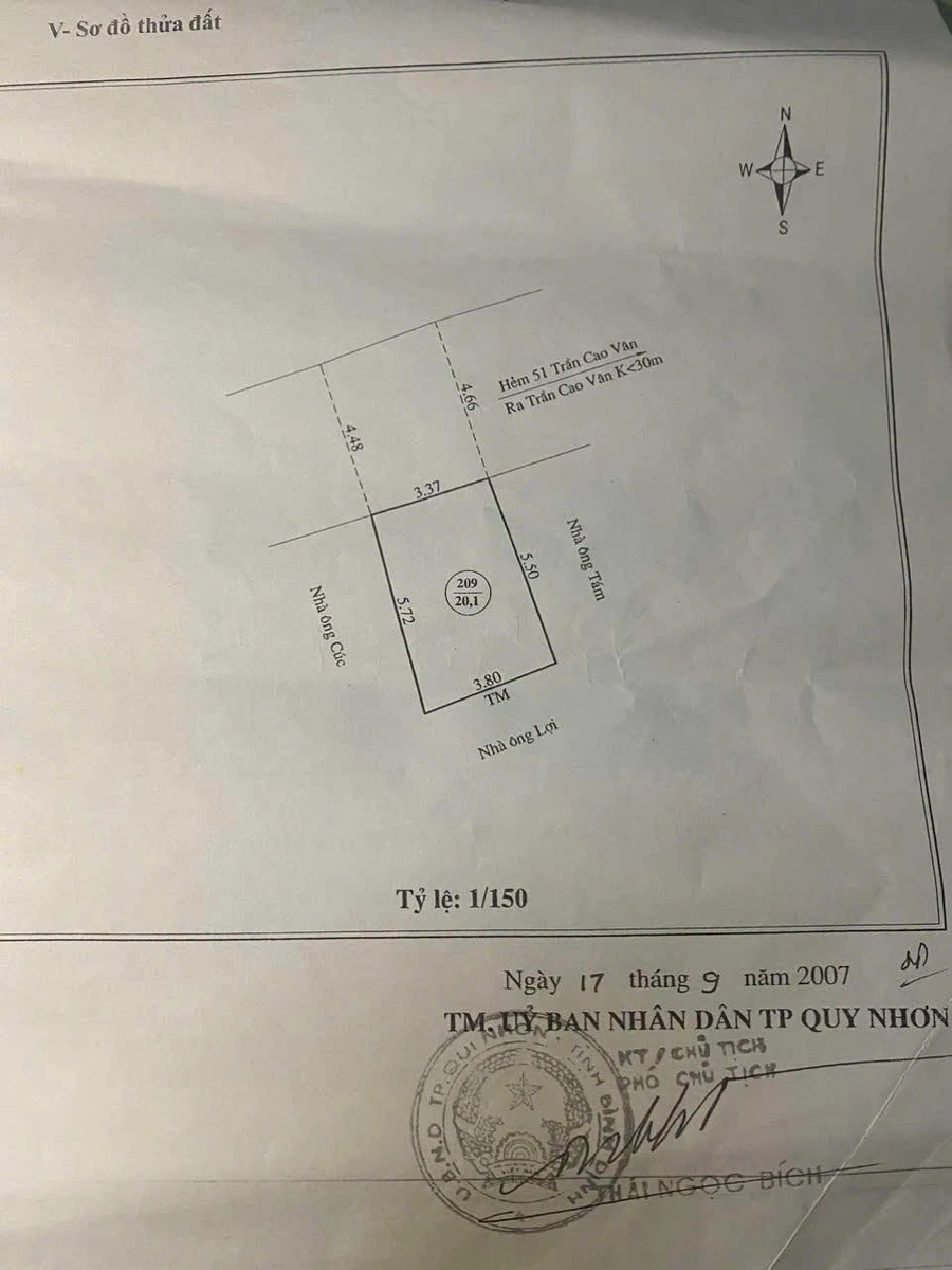 Bán nhà hẻm Trần Cao Vân 20m2, 2 PN, 2 WC - Ảnh 1