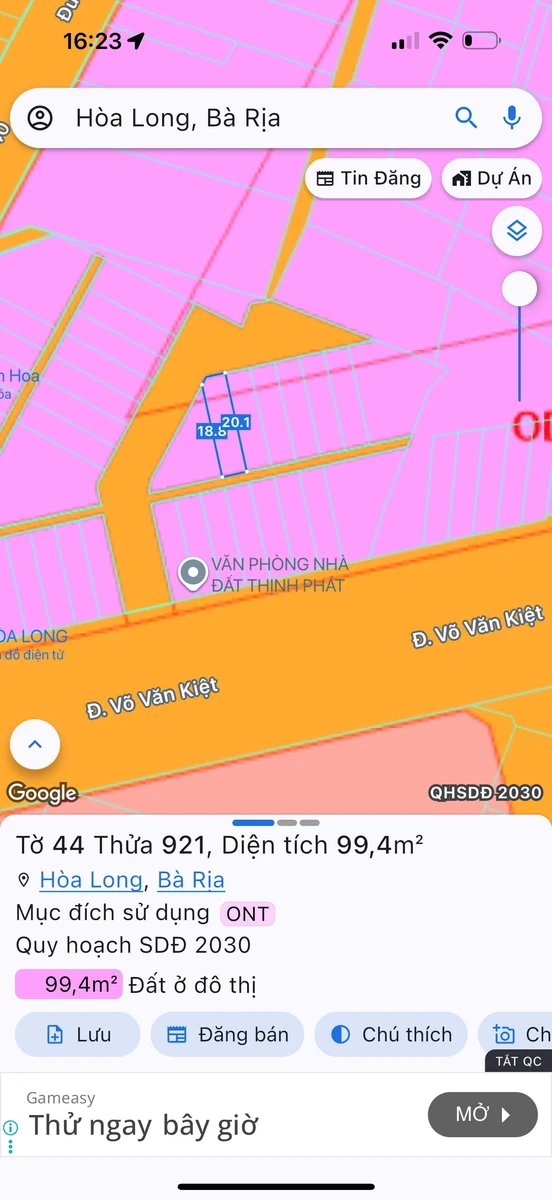 Bán lô đất 100m² Võ Văn Kiệt, Bà Rịa - Ảnh thu nhỏ 4