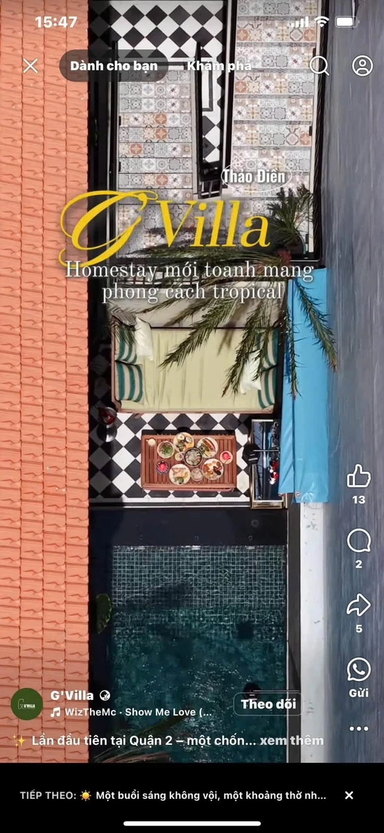 Bán villa hồ bơi sân vườn tại Thảo Điền, 192m², 8 phòng cho thuê - Ảnh thu nhỏ 2