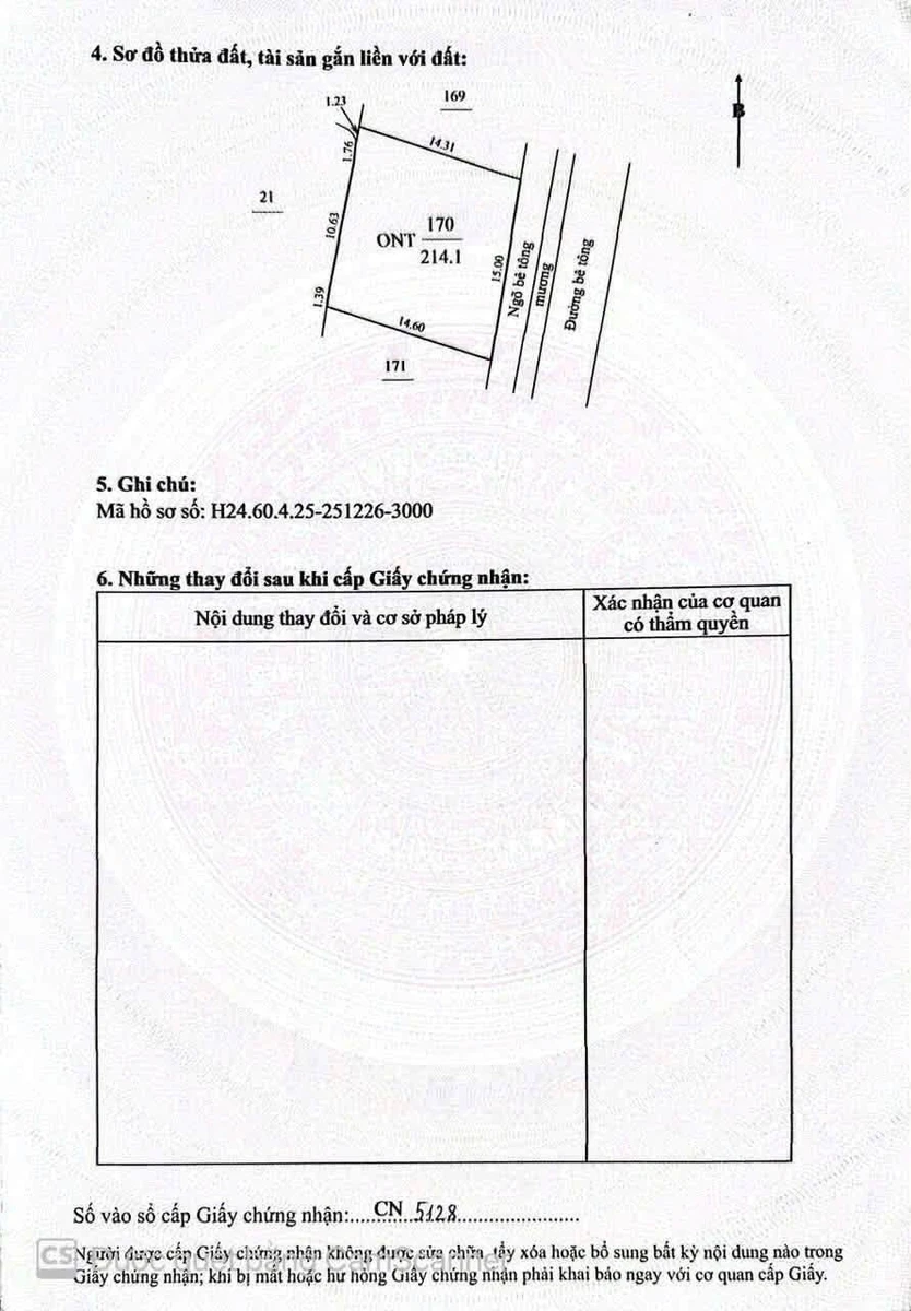 Bán đất Thôn Tân Thắng mặt tiền 6m, 214m² Hải Dương - Ảnh thu nhỏ 3
