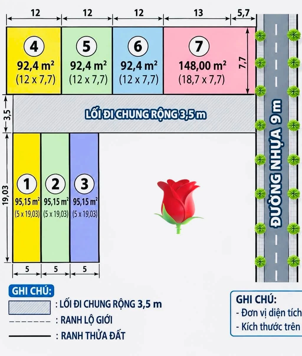 Bán lô đất mặt tiền Hoàng Hoa Thám 148m2, Bình Thạnh 1.5 tỷ - Ảnh 1