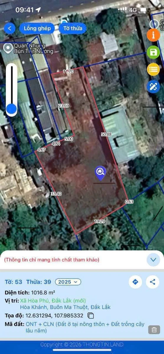 Bán đất mặt tiền Quốc Lộ 14, 612m², 9 tỷ 900 triệu, Đắk Lắk - Ảnh thu nhỏ 3