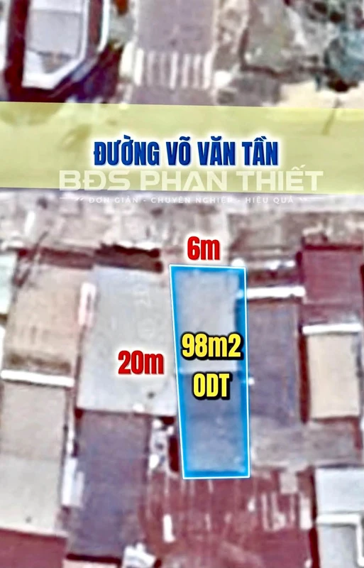 Bán nhà mặt tiền Võ Văn Tần, Phan Thiết, 98.6m2