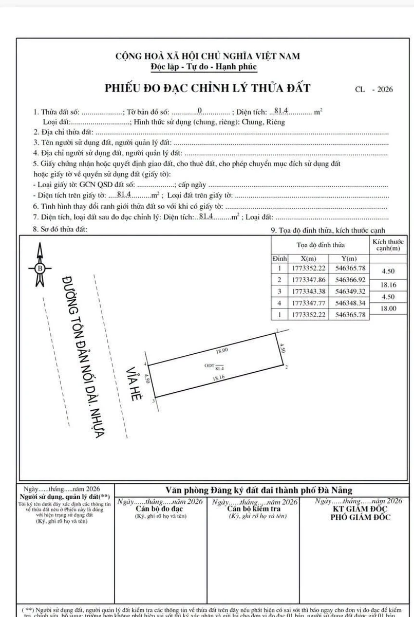 Bán nhà mặt tiền Tôn Đản Đà Nẵng 81m² 4 tỷ 950 - Ảnh thu nhỏ 3