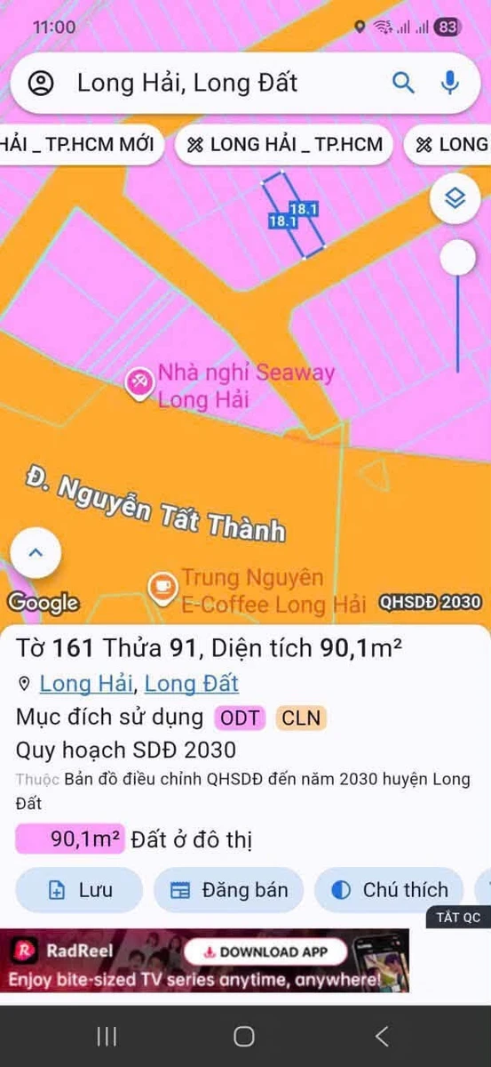 Bán lô đất 70m² Seaway Long Hải gần biển - Ảnh 1
