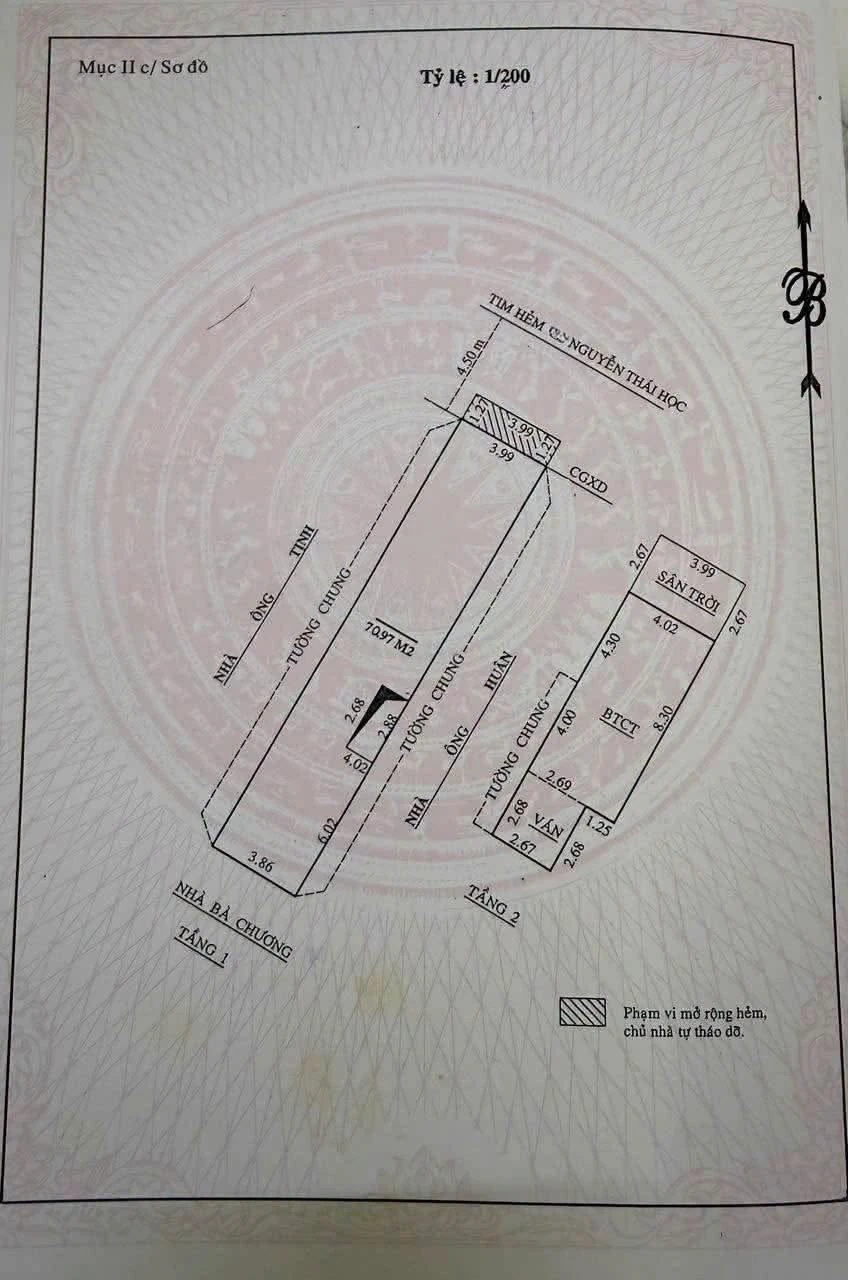 Bán gấp lô đất có nhà 71m² mặt tiền Nguyễn Thái Học, Quy Nhơn - Ảnh 1
