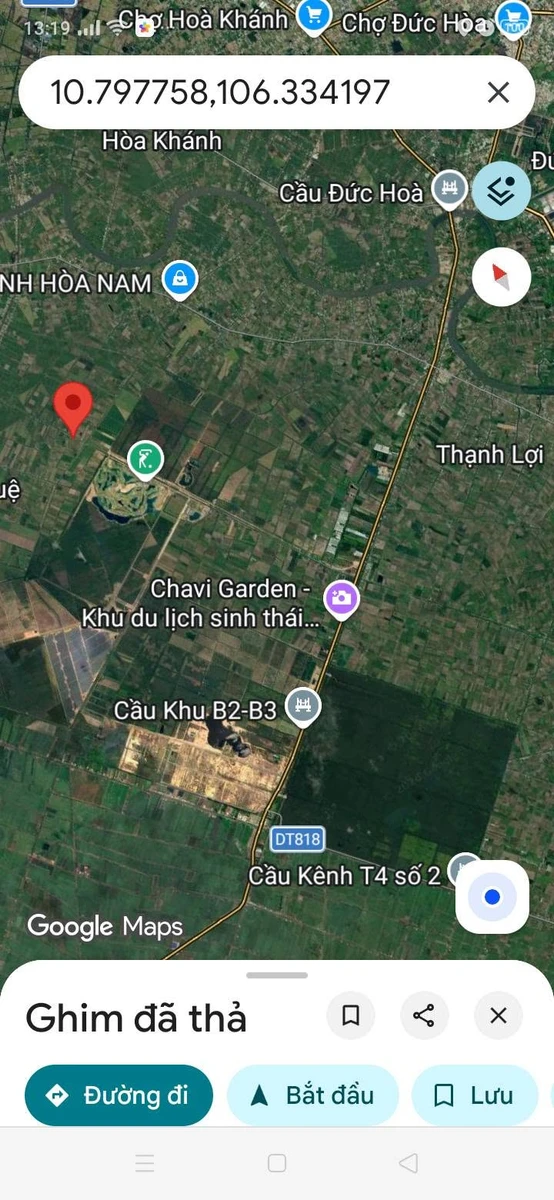 Bán đất vườn 1000m2 hai mặt tiền Đức Huệ, Tây Ninh - Ảnh 1