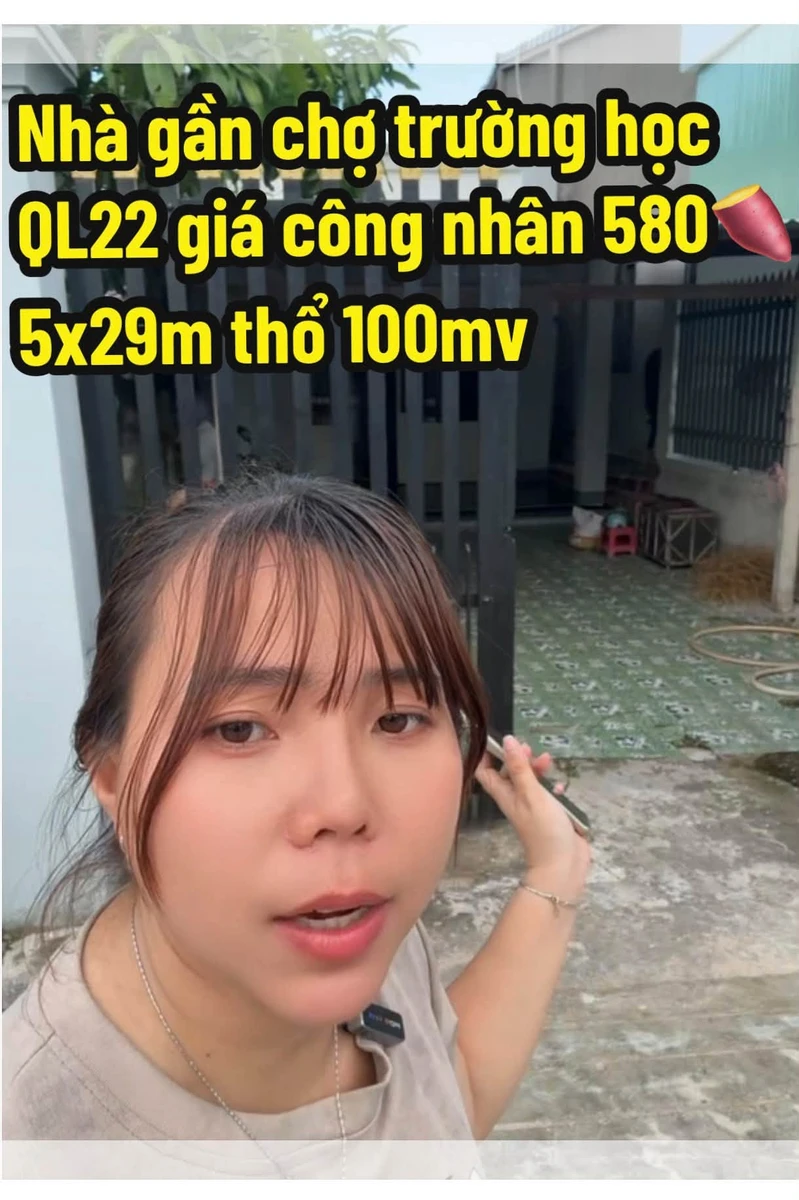 Bán nhà mặt tiền 100m² 580 triệu gần chợ Thạnh Đức, Tây Ninh - Ảnh thu nhỏ 3