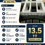 Bán nhà Phú Nhuận 4 tầng 64m² gần Công Viên Gia Định 13 tỉ - Ảnh thu nhỏ 1