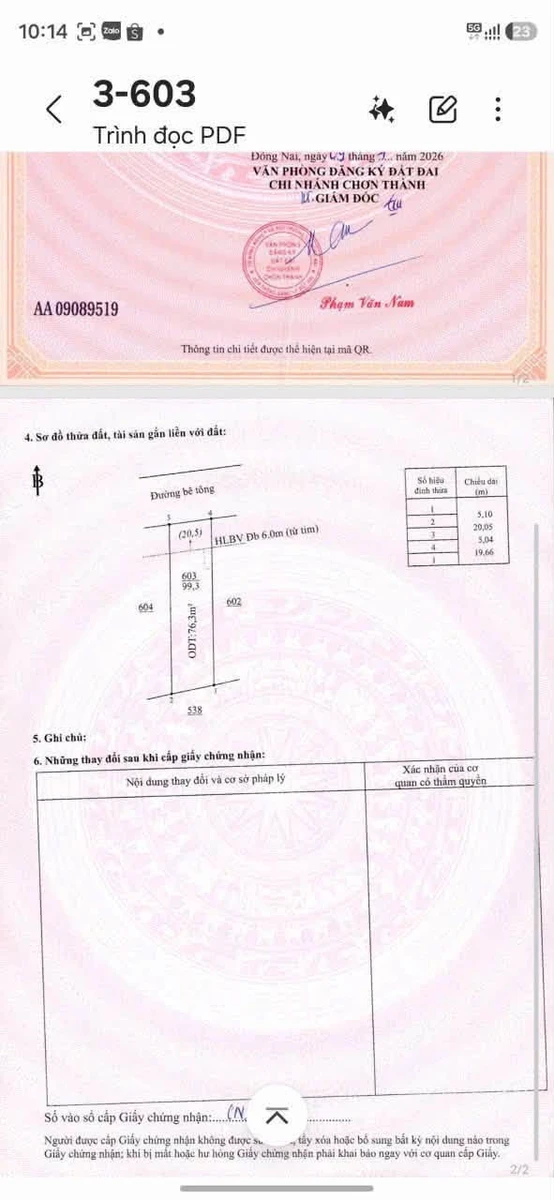Bán 2 lô đất liền kề 5m mặt tiền Chơn Thành 100m2, 440 triệu - Ảnh thu nhỏ 4