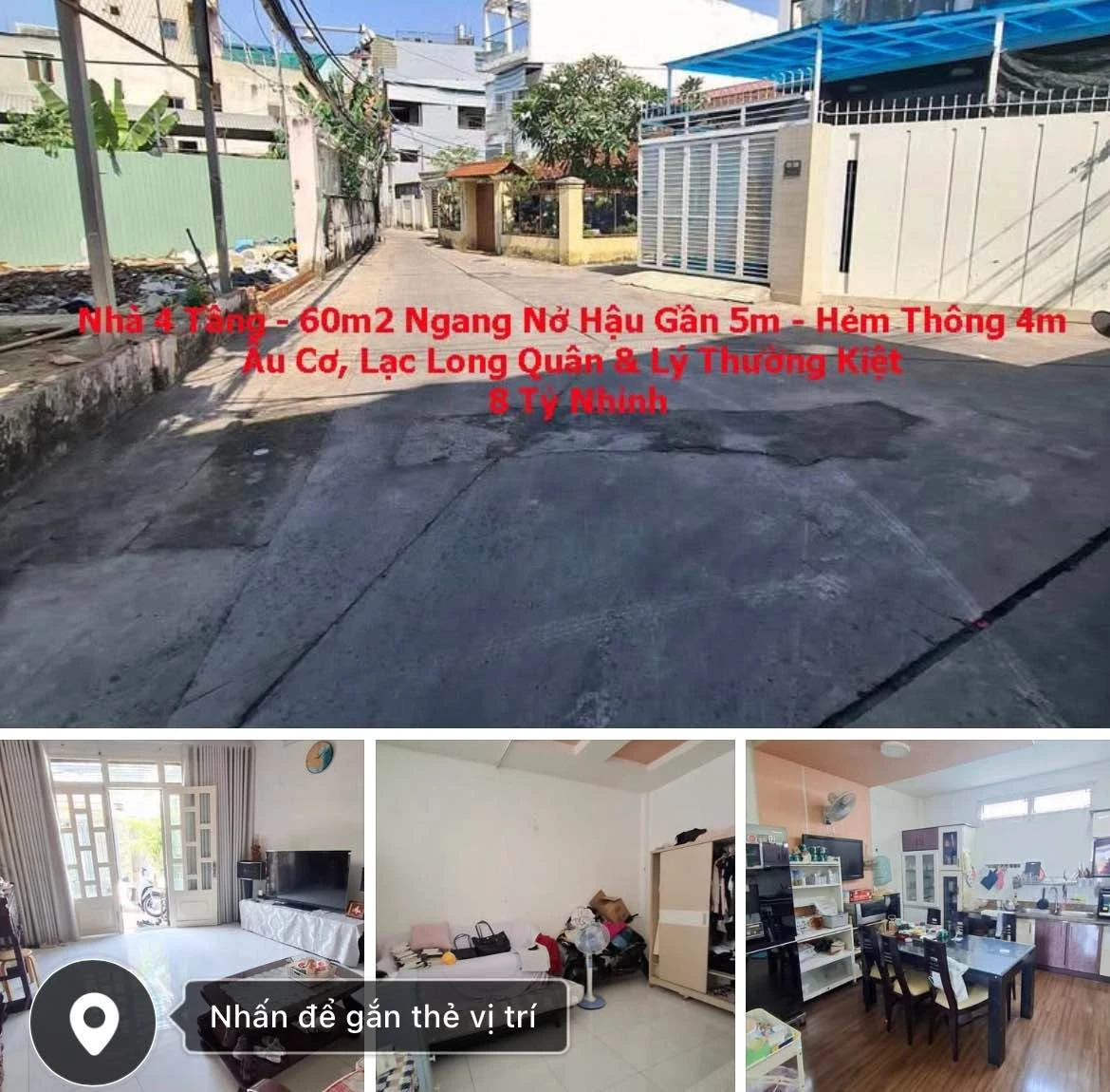 Bán nhà 4 tầng 60m² Tân Bình, 4 phòng ngủ, 8 tỷ - Ảnh 1