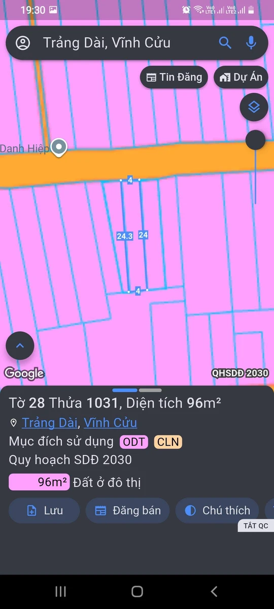 Bán đất sổ riêng thổ cư 96m² Trảng Dài, Đồng Nai - Ảnh 1