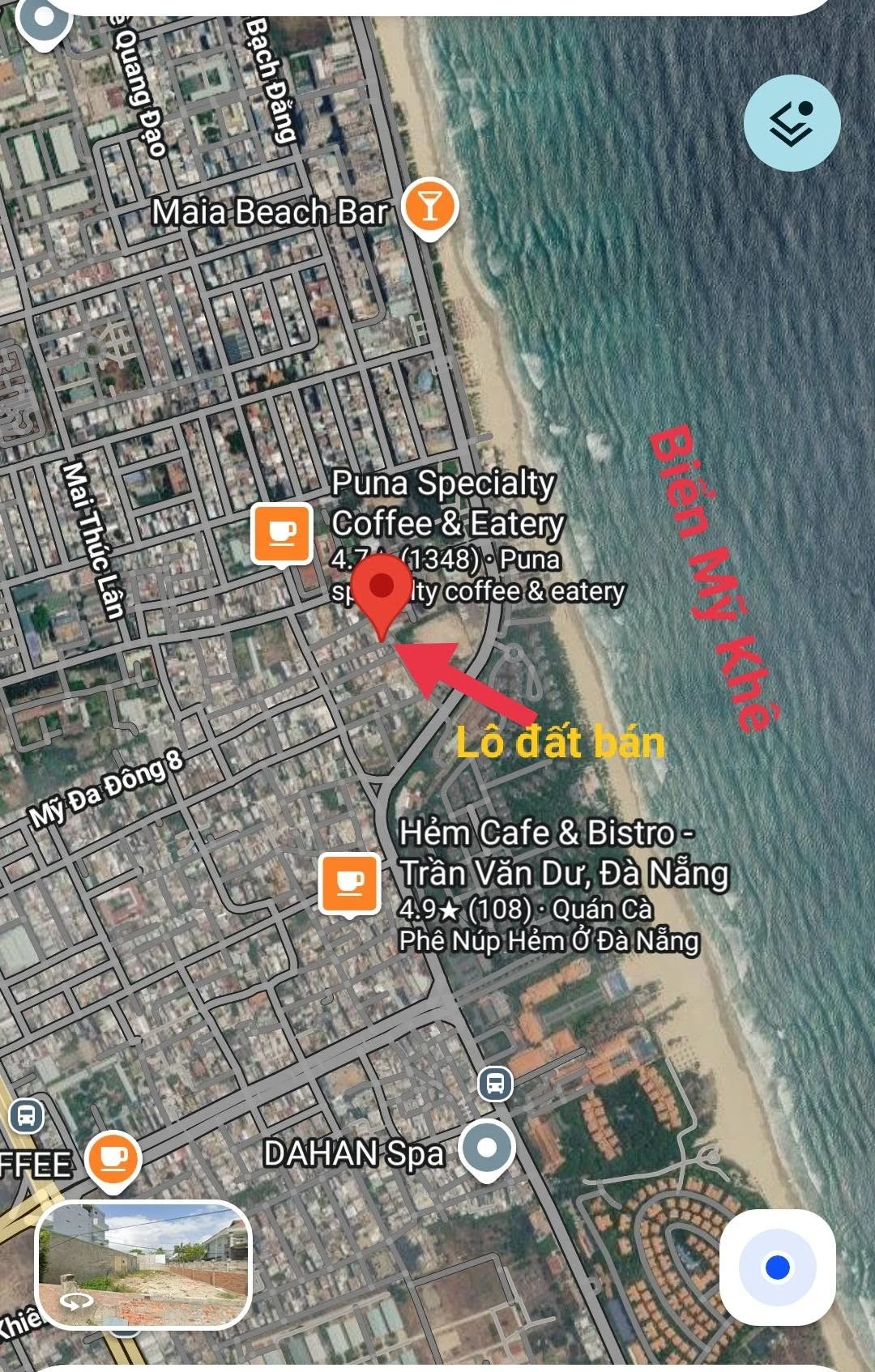 Bán lô góc 2 mặt tiền Mỹ Đa Đông 10, 180m², 36,5 tỷ - Ảnh 1