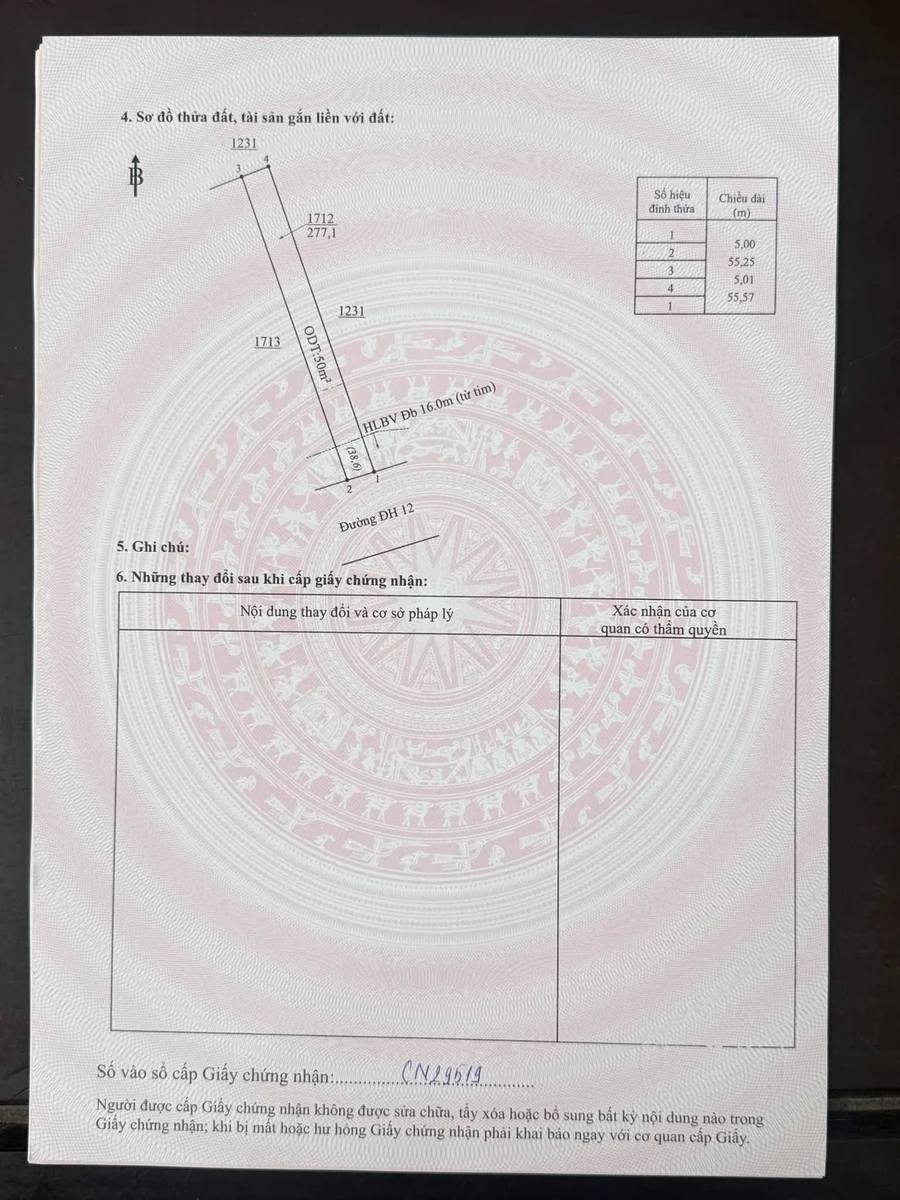 Bán đất mặt tiền 5x55x50m gần khu công nghiệp Minh Hưng - Ảnh thu nhỏ 4
