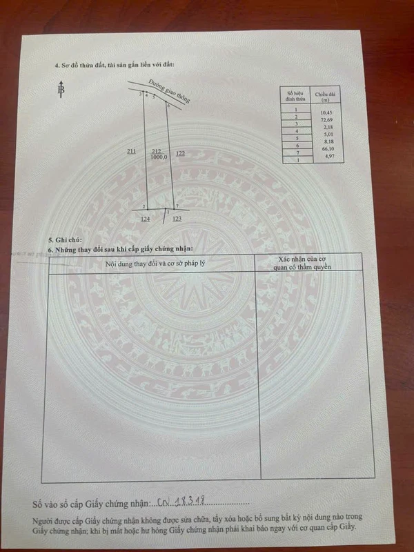 Bán gấp lô đất 1000m2 xã Sông Ray Đồng Nai 600 triệu
