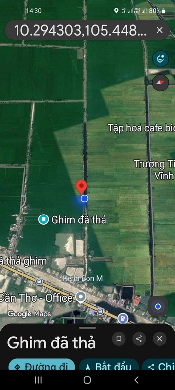 Bán 1296m2 đất nông nghiệp Vĩnh Thạnh, Cần Thơ - 3 tỷ 300 triệu