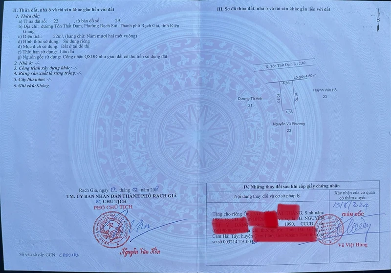 Bán nhà cấp 4 65 Tôn Thất Đạm, Rạch Giá, Kiên Giang