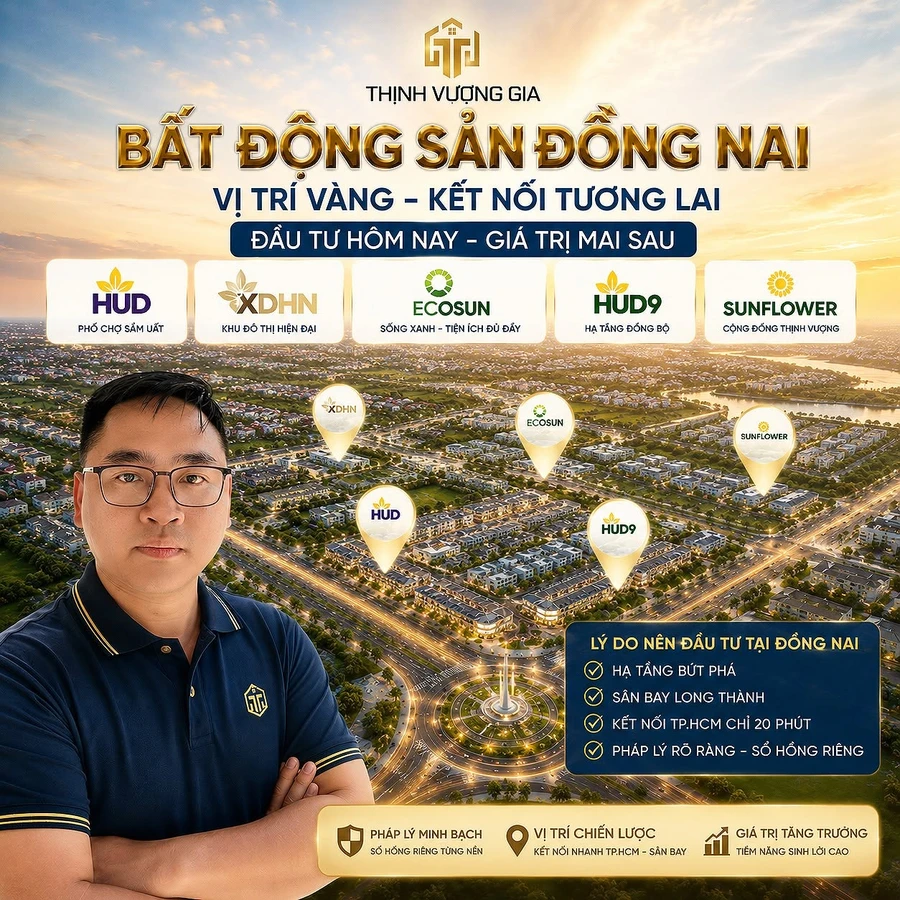 Bán quỹ đất biệt thự 847m² mặt tiền 45m Nhơn Trạch hơn 8 tỷ - Ảnh thu nhỏ 2