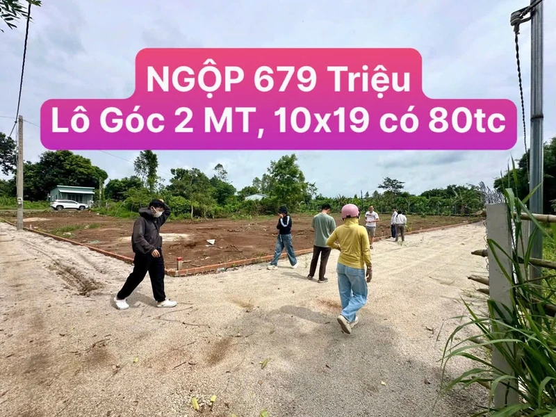 Bán đất Bà Rịa 679 triệu, 190m², sổ riêng