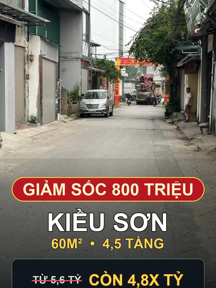 Bán nhà mặt phố Kiều Sơn 60m2 x 5 tầng, ô tô vào nhà, gần 193 Văn Cao - Ảnh 1