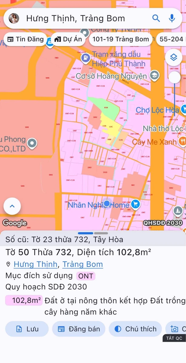 Bán lô đất sổ riêng 100m² Tây Hoà 800 triệu - Ảnh thu nhỏ 4