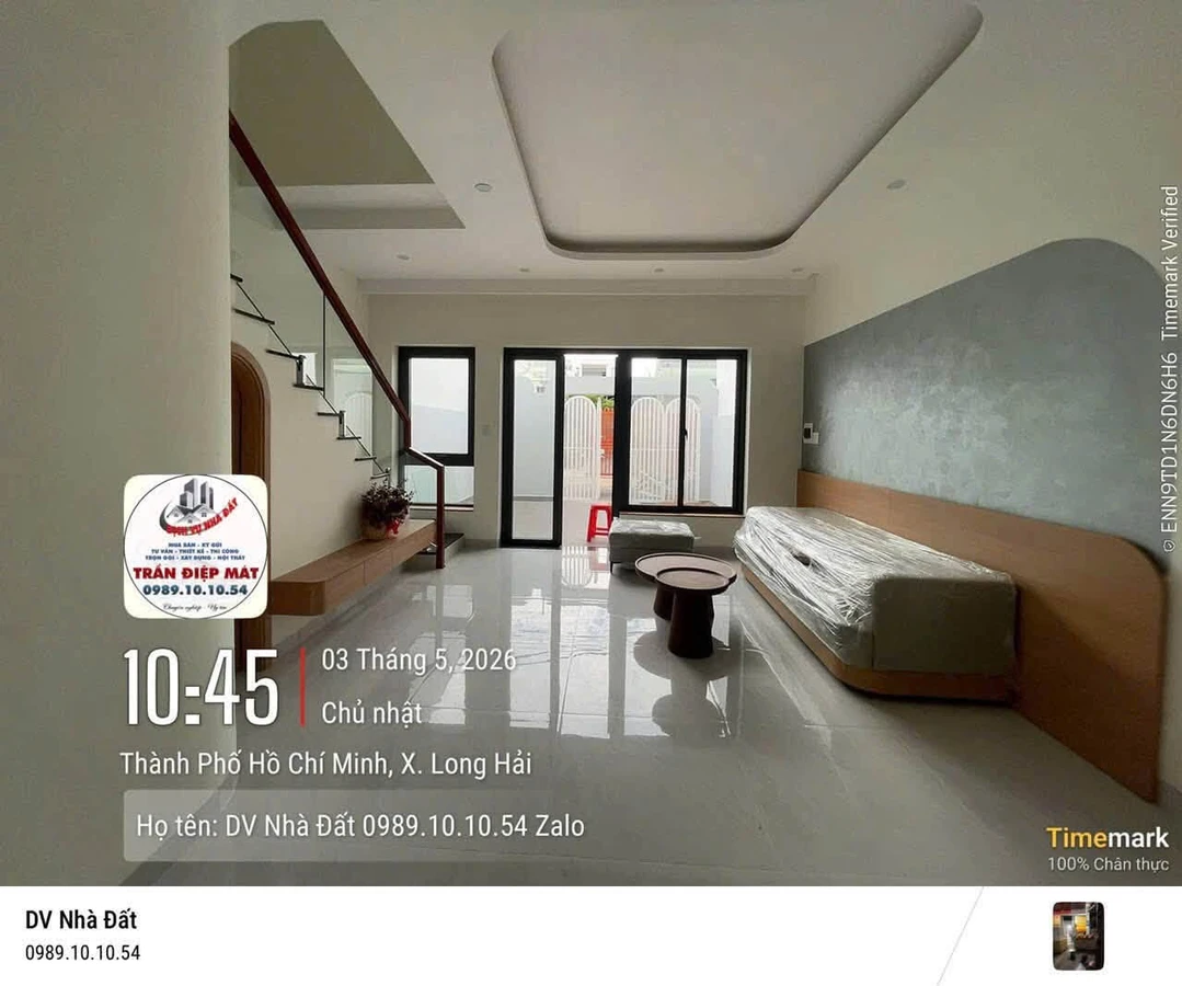 Bán nhà 1 trệt 1 lầu 80m² 2 phòng ngủ Long Hải 2,7 tỷ - Ảnh 1
