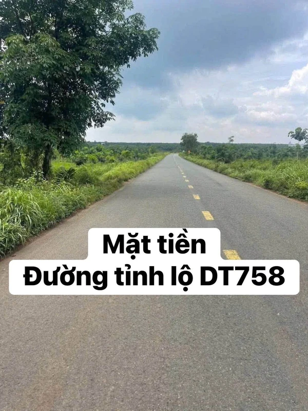 Bán đất mặt tiền ĐT758 Hớn Quản 210m2, có 100m2 thổ cư, giá hơn 200 triệu