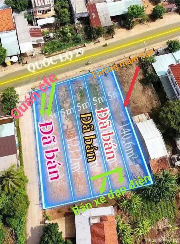 Bán đất mặt tiền QL29, 127m² full thổ cư, Đắk Lắk - Ảnh 1