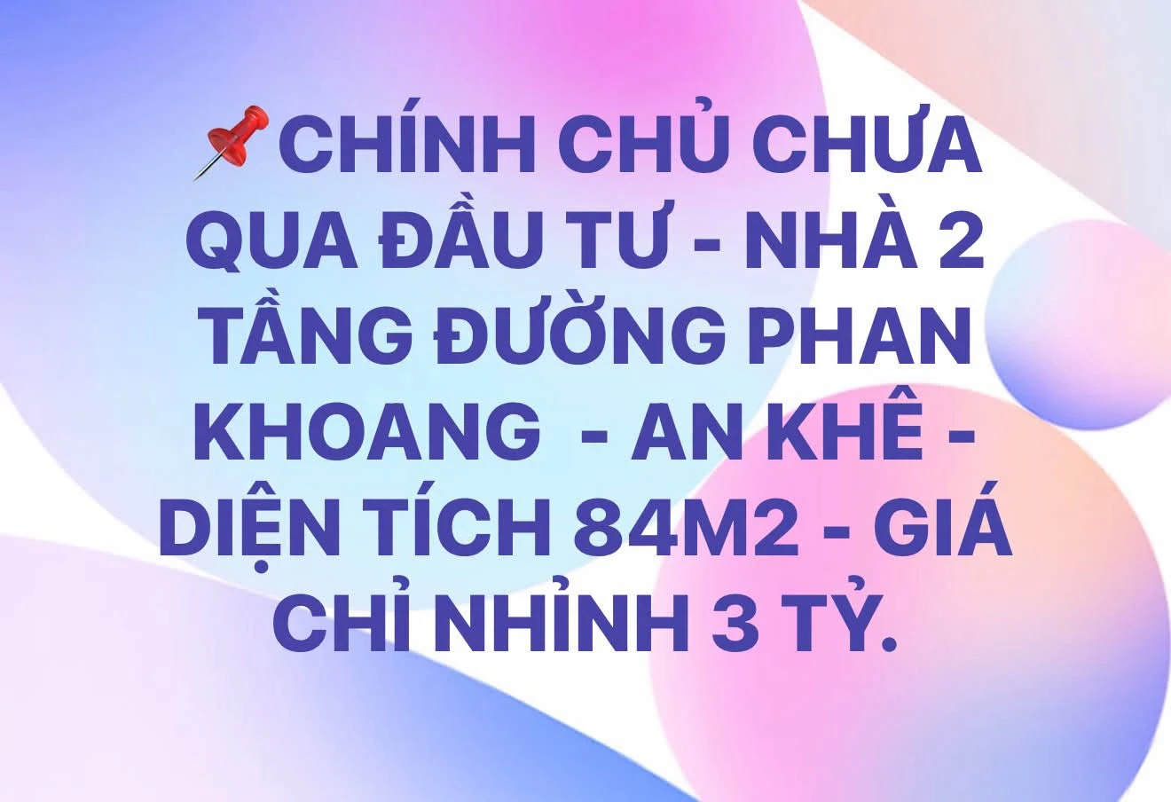 Bán nhà 2 tầng 84m2 Phan Khoang, An Khê, Đà Nẵng - Ảnh 1
