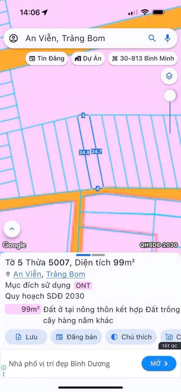 Bán đất thổ cư 100m2 An Viễn, Đồng Nai giá 700 triệu - Ảnh 1