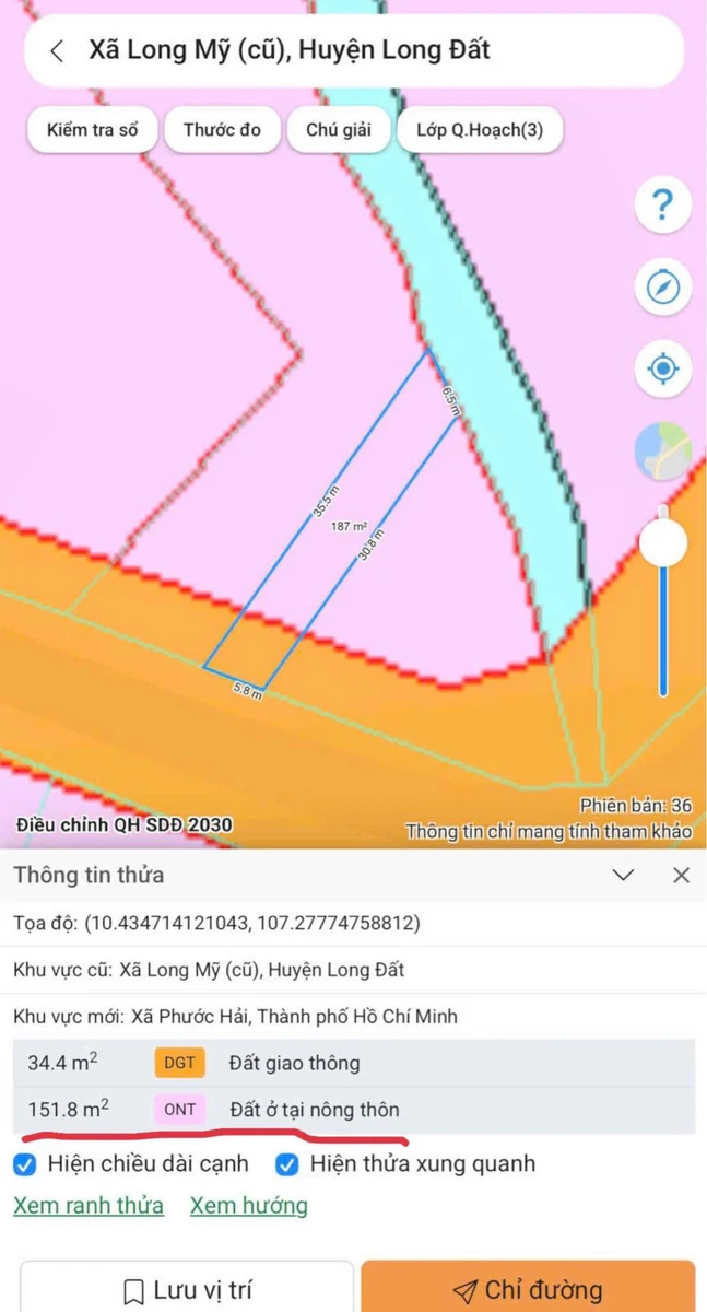 Bán đất 186m2 khu Đồng Gió, Long Mỹ - Phước Hải, giá 1,35 tỷ - Ảnh thu nhỏ 5