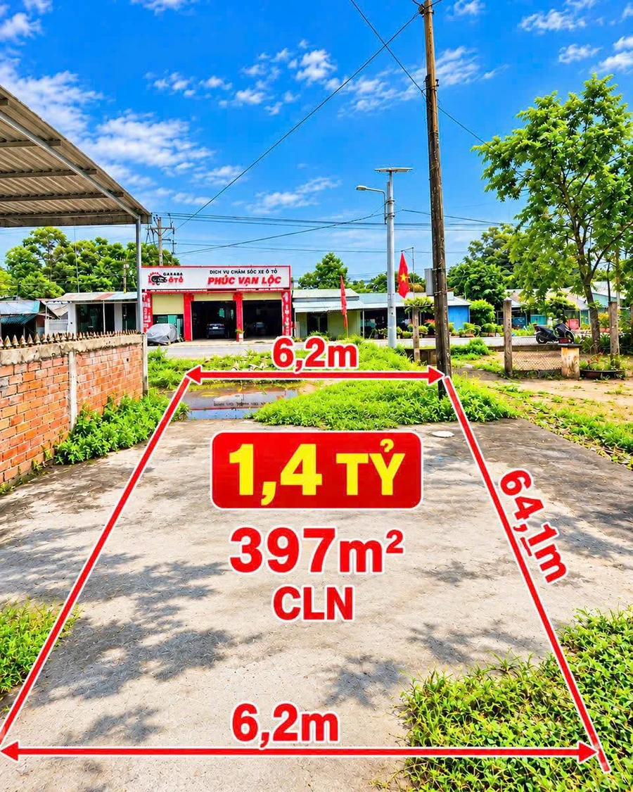 Bán đất mặt tiền Quốc Lộ 53, 396,8m², 1,4 tỷ ở Bình Chánh - Ảnh 1