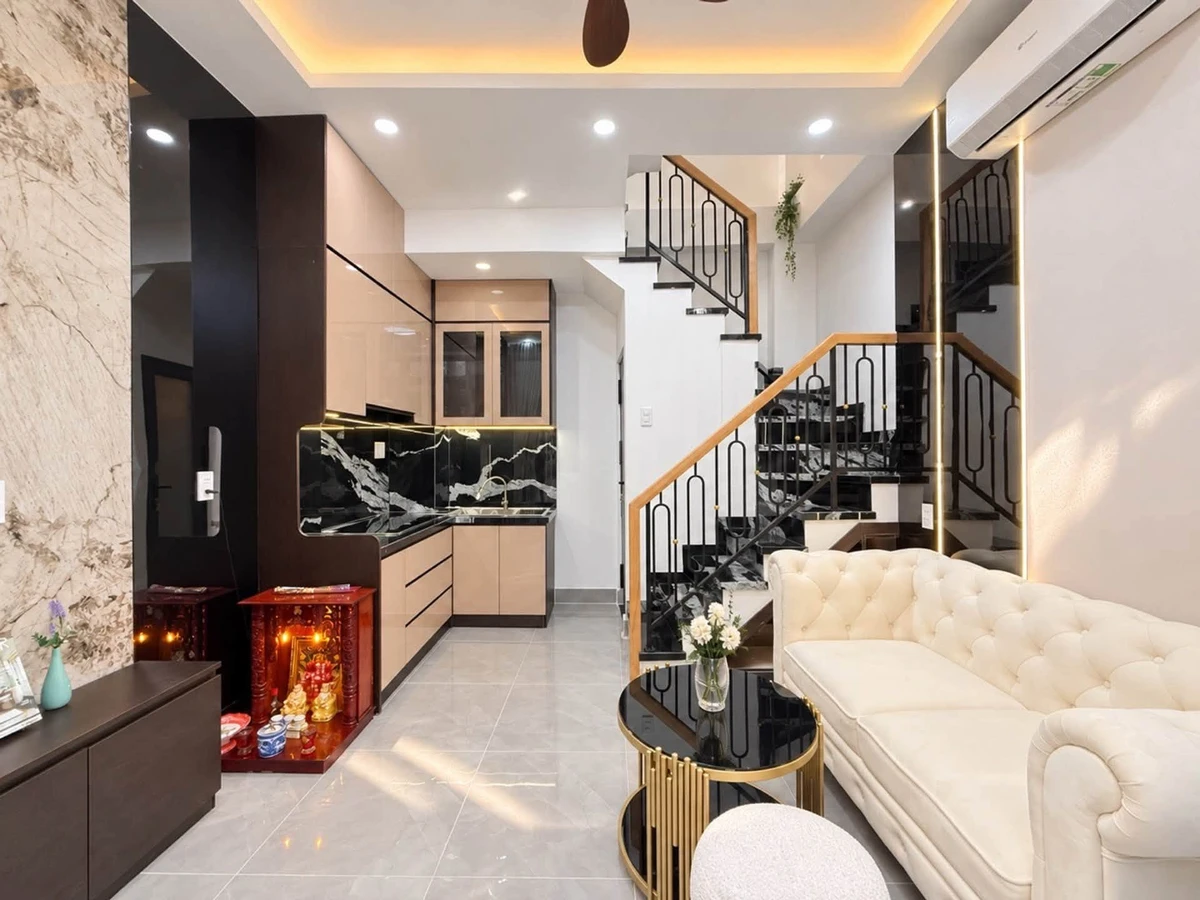 Bán nhà hẻm 1 trệt 2 lầu sân thượng, 50m² sử dụng, full nội thất, gần BV Hoàn Mỹ, Phú Nhuận - Ảnh thu nhỏ 4