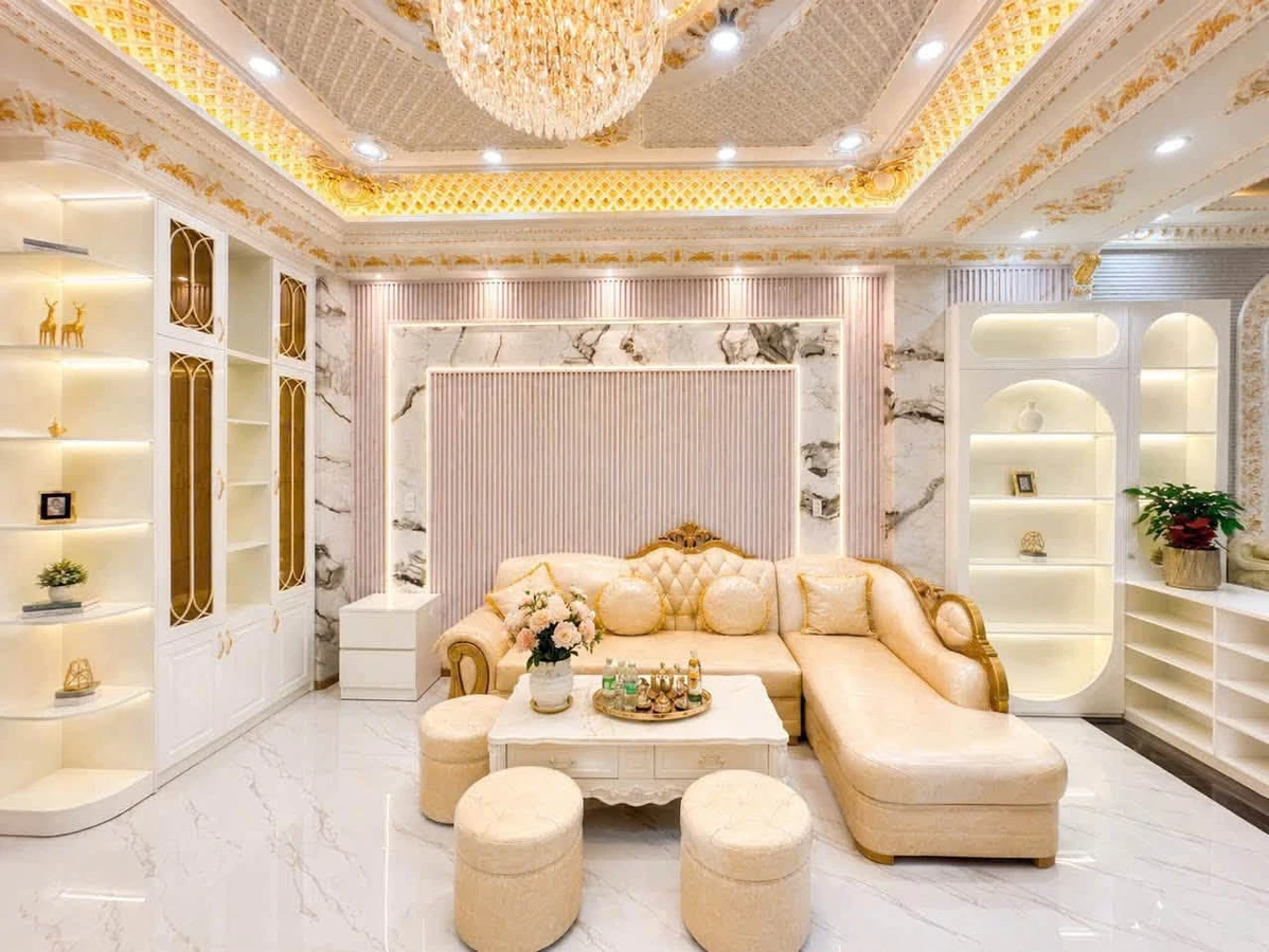 Bán nhà tân cổ điển 3 tầng 95m² có gara ô tô đường Đào Tông Nguyên, Nhà Bè - Ảnh thu nhỏ 4