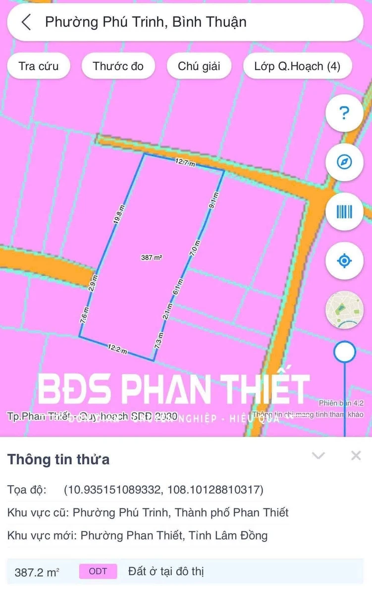 Bán đất 387 m² có nhà + phòng trọ Phan Thiết 4.8 tỷ - Ảnh 1