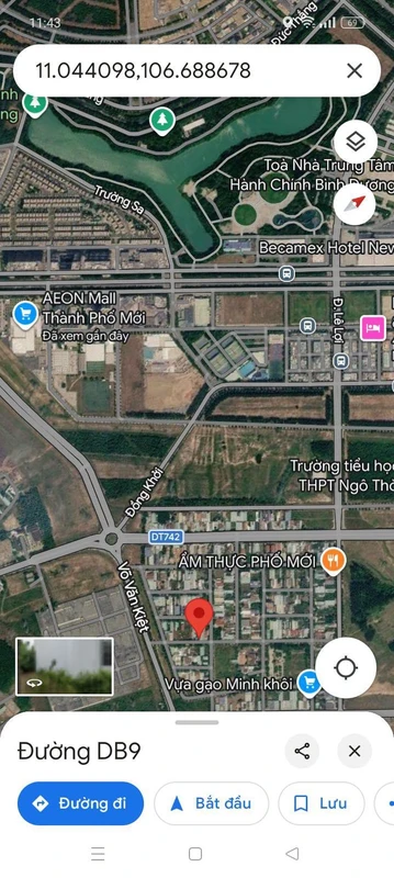 Bán đất 300m2 khu đô thị Phú Tân, Bình Dương 8 tỷ