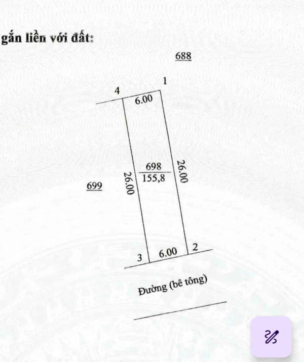 Mặt tiền Liên Thôn ngay Thị trấn Cửa Tùng, 6x26m. Full thổ, ngay đường Ven Biển, chỉ 690 triệu