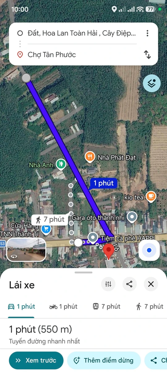 Bán đất nền 200m² mặt tiền 10m Bình Tân gần chợ Tân Phước - Ảnh 1
