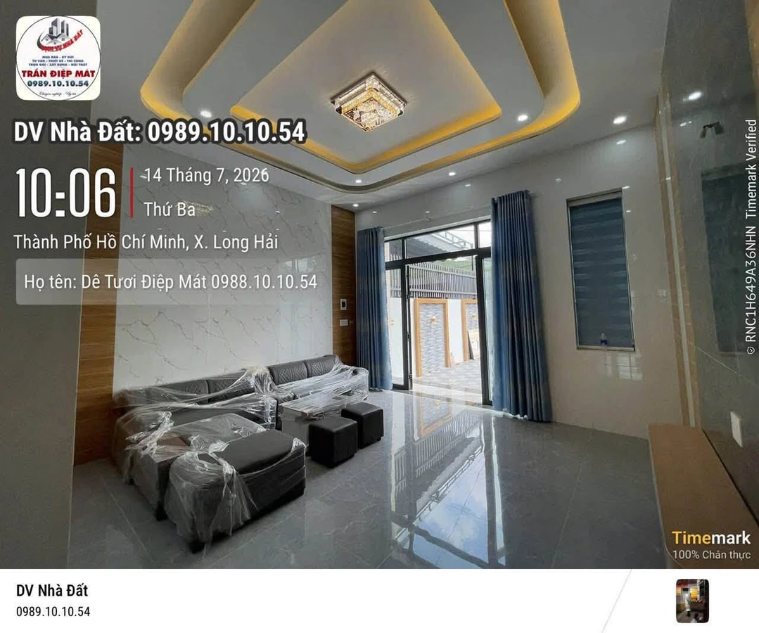 Bán nhà cấp 4 2 phòng ngủ 80m² Long Hải Nhà Bè 2 tỷ 192 triệu - Ảnh thu nhỏ 2