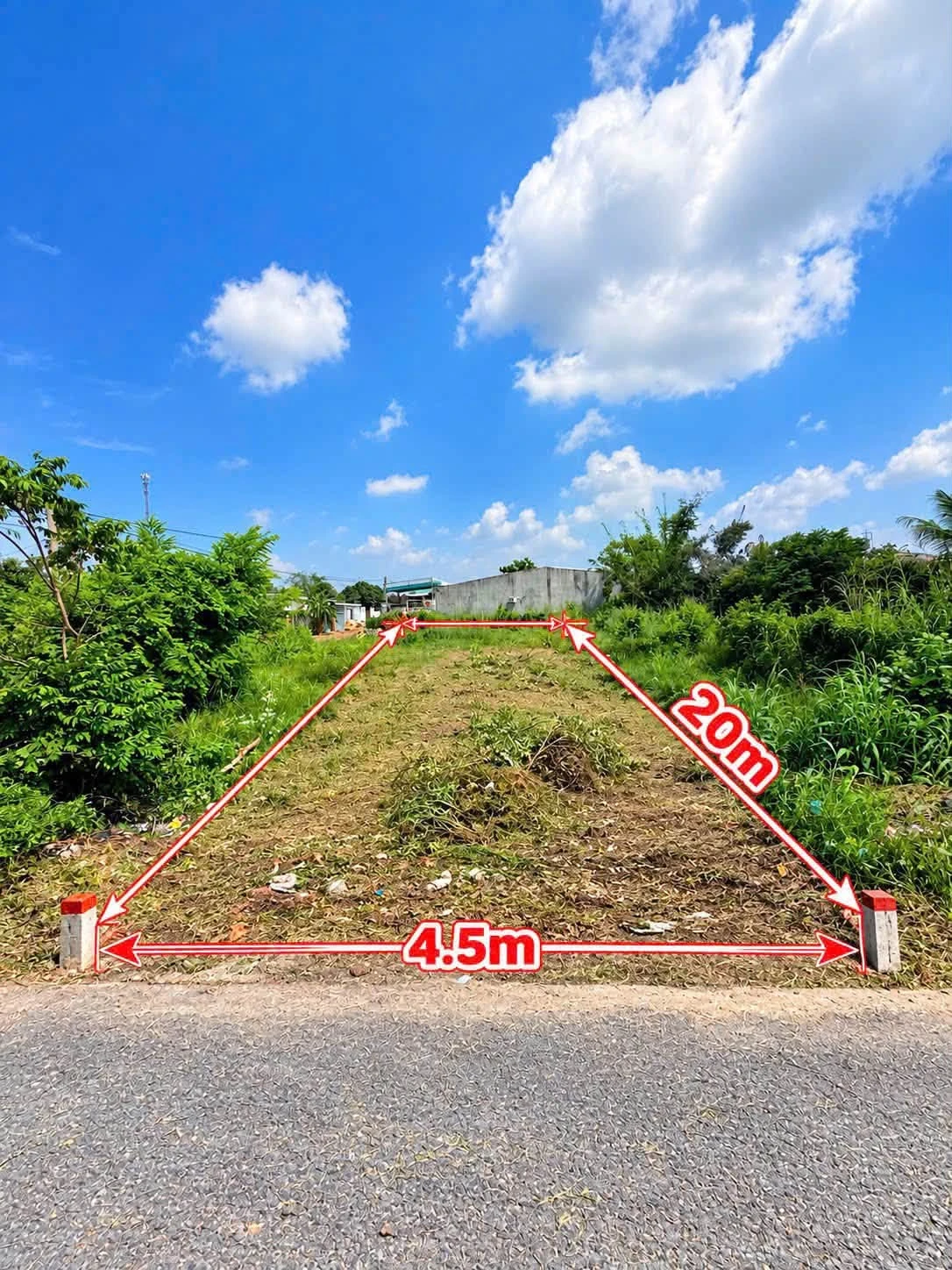 Bán đất 90m2 mặt tiền Trần Phú, Long Hoa, Tây Ninh, 395 triệu - Ảnh 1