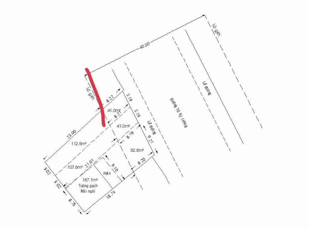 Bán đất mặt tiền Tô Ký 153.5m2, khu Trung Chánh, Hóc Môn, giá 8.5 tỷ - Ảnh 1