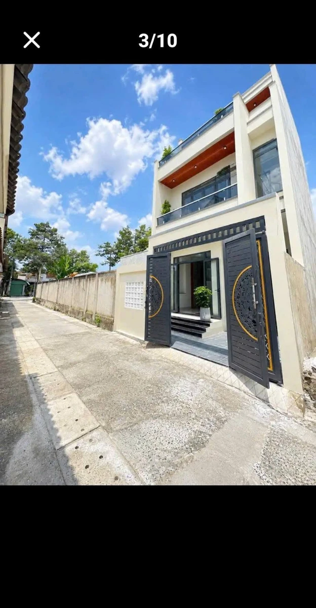 Bán nhà 1 trệt 2 lầu 3 PN 66m2 Bình Dương - Ảnh thu nhỏ 2