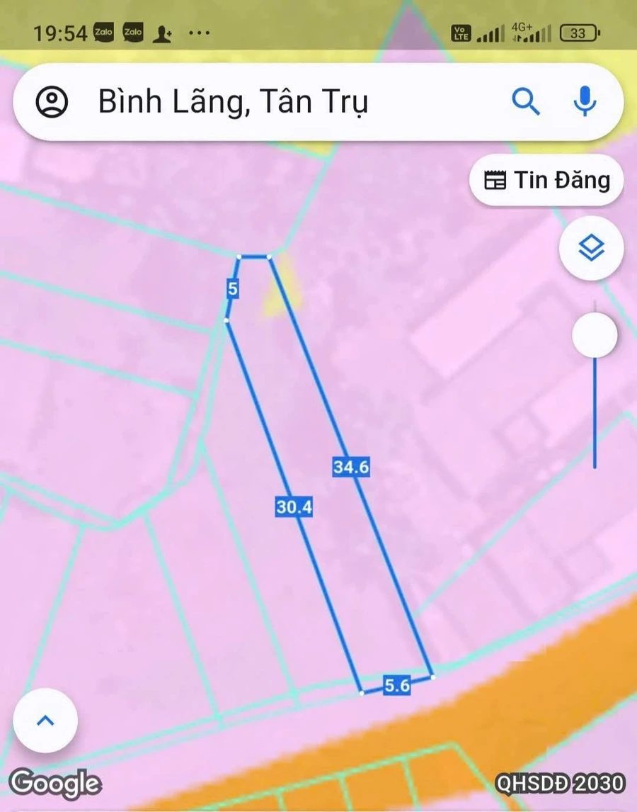 Bán đất thổ mặt tiền Nguyễn V Dư Tân Trụ 5,5x29m 650tr - Ảnh thu nhỏ 3