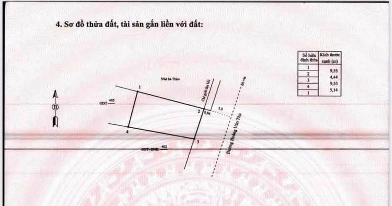 Bán đất mặt tiền Hoàng Văn Thụ Quy Nhơn 45m² giá 4 tỷ
