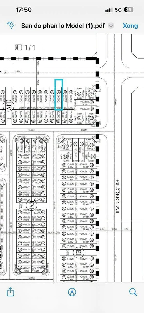 Bán lô đất 90 m² Tái Định Cư Tây Bắc A3, Vũng Tàu 2,5 tỷ - Ảnh 1