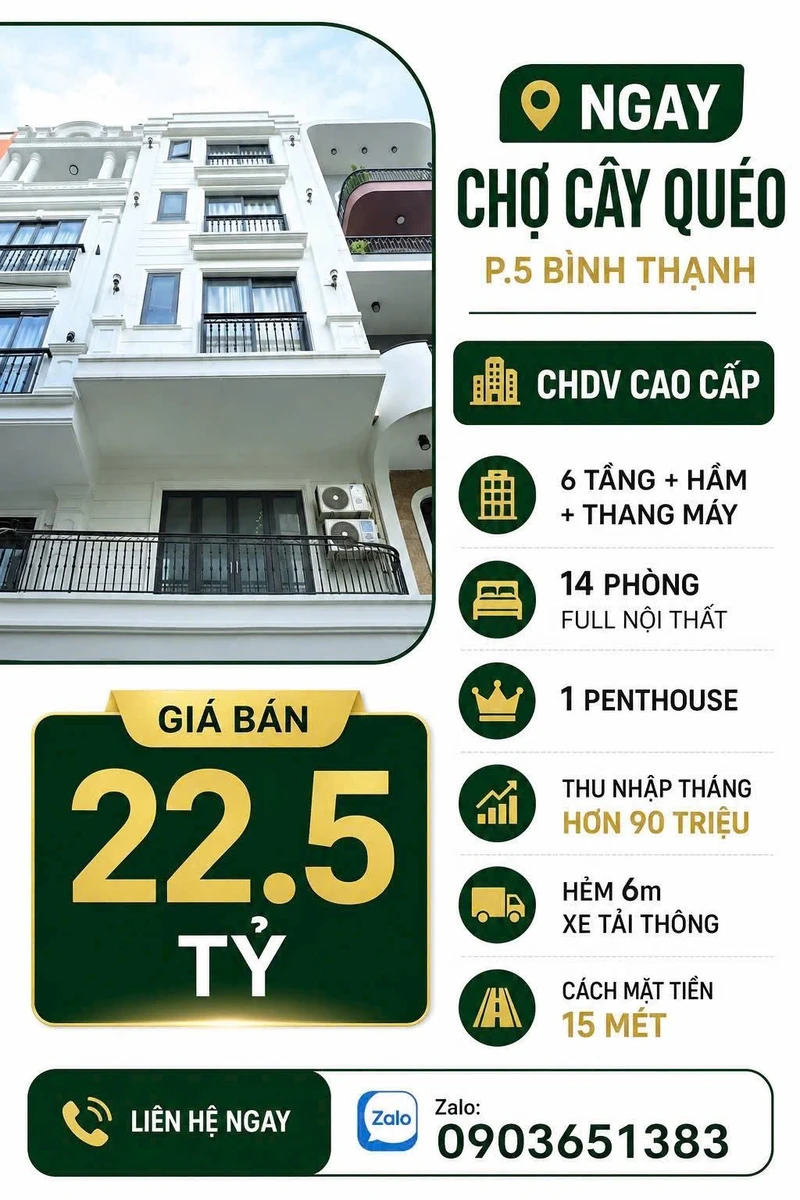 Bán shophouse 6 tầng hầm mặt tiền 88m2 Bình Thạnh - Ảnh thu nhỏ 2