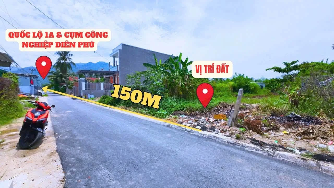 Bán đất thổ cư Diên Phú Nha Trang 127.7m² 1 tỷ 199 - Ảnh 1