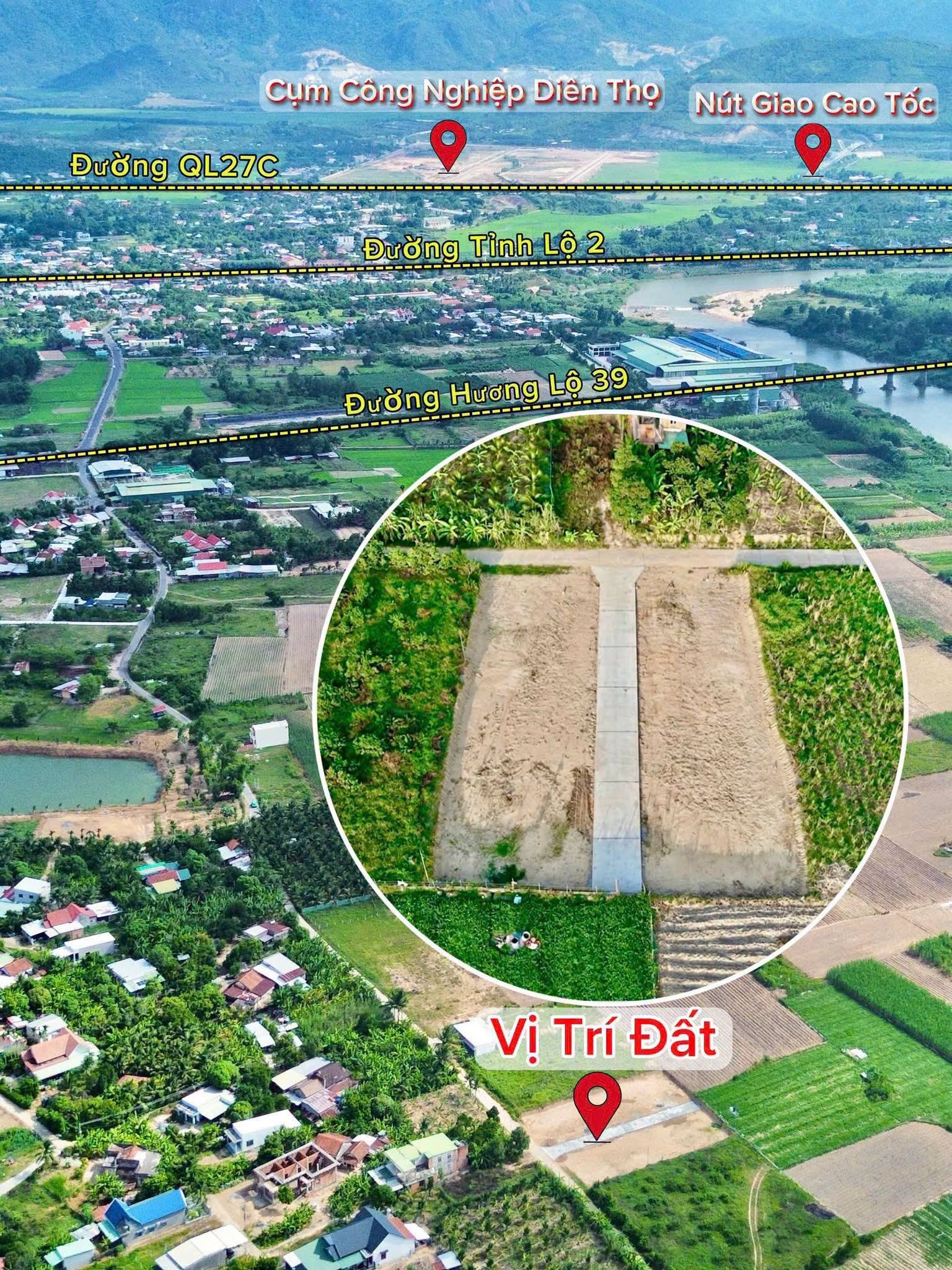 Bán đất Diên Khánh 72,1-99,8 m² từ 346 triệu