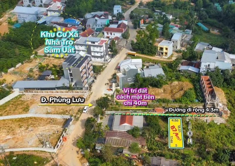 Bán đất 93m² ngang 5m Phùng Lưu, Huế 1,5 tỷ