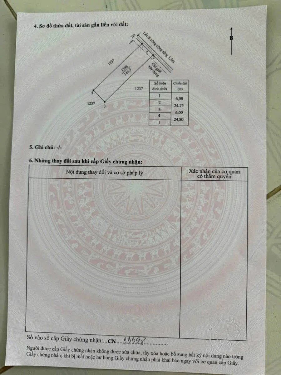 Bán lô đất thổ cư 6x25m Cần Dước Long An - Ảnh thu nhỏ 3